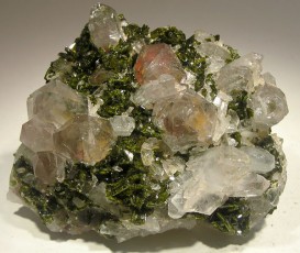 Quartz Crystal with Epidote