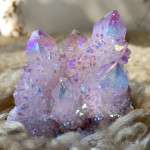 spirit quartz rainbow aura cluster