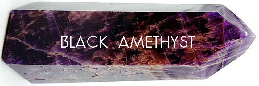 Black Amethyst Point Crystal CrystalRockStar.com